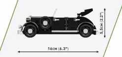 Cobi: World War II - Charles de Gaulle’s 1936 Horch 830 Convertible 1/35th Scale Construction Set (244 Pieces)