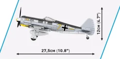 Cobi: World War II - Focke-Wulf FW 190-A3 Fighter Bomber Plane Historical Collection 1/32 Scale Building Block Construction Set (382 Pieces)