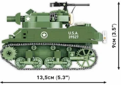 Cobi: World War II - Howitzer Motor Carriage H.M.C M8 Scott Tank Historical Collection 1/35th Scale Building Block Construction Set (525 Pieces)