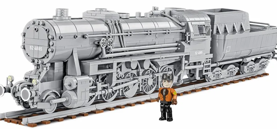 Cobi: World War II - Kriegslokomotive Baureihe 52 Steam Locomotive Train Historical Collection 1/35th Scale Building Block Construction Set (2476 Pieces)