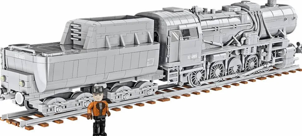Cobi: World War II - Kriegslokomotive Baureihe 52 Steam Locomotive Train Historical Collection 1/35th Scale Building Block Construction Set (2476 Pieces)