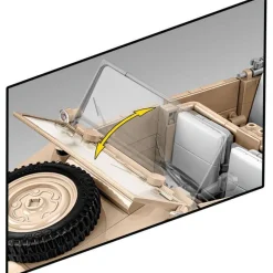 Cobi: World War II - Kubelwagen (PKW TYP 82) Executive Edition Historical Collection 1/12th Scale Building Block Construction Set (1530 Pieces)
