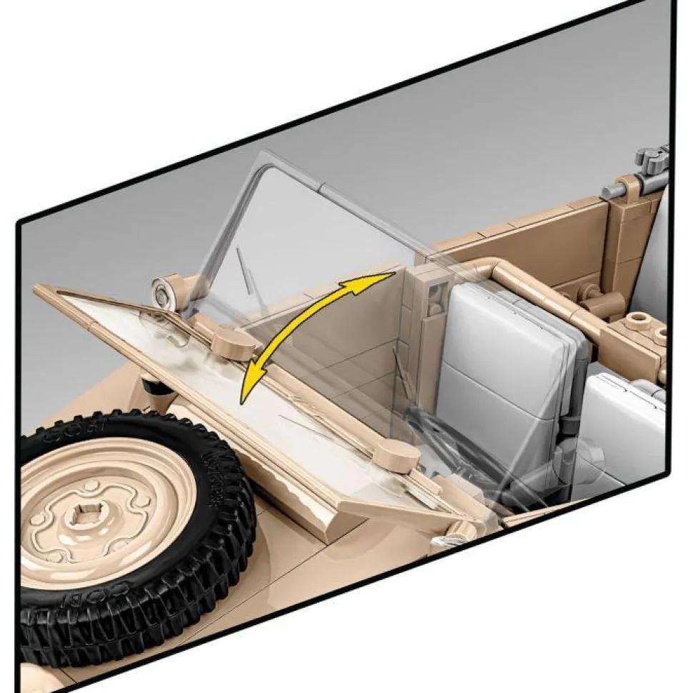 Cobi: World War II - Kubelwagen (PKW TYP 82) Executive Edition Historical Collection 1/12th Scale Building Block Construction Set (1530 Pieces)