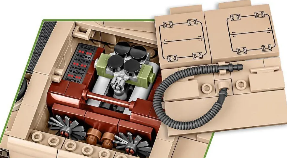 Cobi: World War II - Panzer III Ausf. J Tank 2-in-1 Historical Collection 1/28th Scale Building Block Construction Set (780 Pieces)