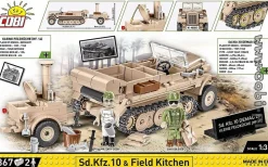 Cobi: World War II - SD. KFZ. 10 & Field Kitchen Construction Set (367 pieces)