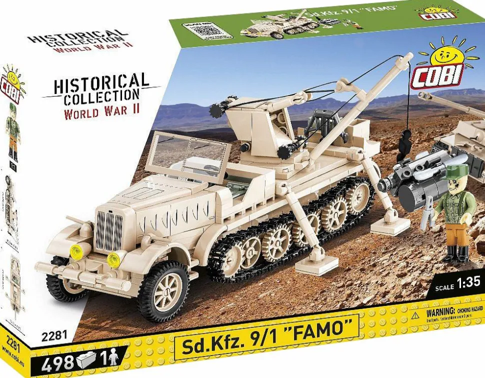 Cobi: World War II - Sd.Kfz. 9/1 Famo Half-Track Historical Collection 1/35th Scale Building Block Construction Set (498 Pieces)