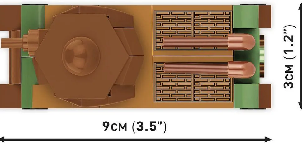Cobi: World War II - Somua S-35 Tank Historical Collection 1/72 Scale Building Block Construction Set (99 Pieces)