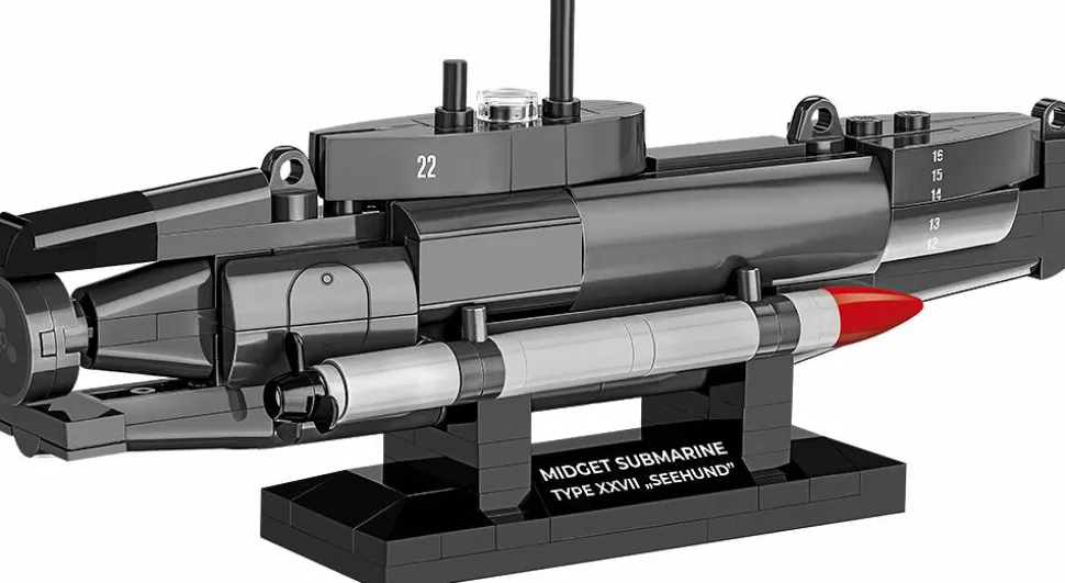 Cobi: World War II - U-Boat XXVII "Seehund" Submarine Historical Collection 1/72 Scale Building Block Construction Set (181 Pieces)