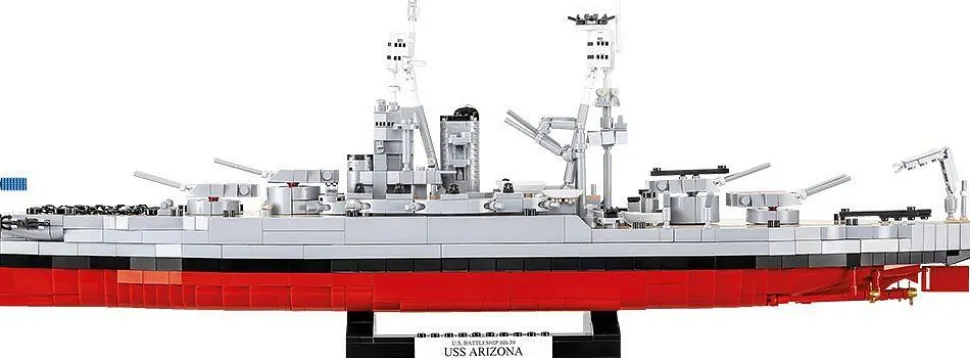 Cobi: World War II - USS Arizona (BB-39) Battleship Historical Collection 1/300th Scale Building Block Construction Set (2046 Pieces)