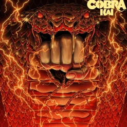 Cobra Kai (2018) - Original Soundtrack By Leo Birenberg & Zach Robinson 3xLP Vinyl Record Box Set (Red, White & Blue Marbled Vinyl)