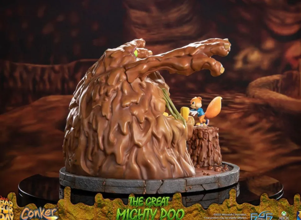 Conker's Bad Fur Day - The Great Mighty Poo with Conker 14" Statue