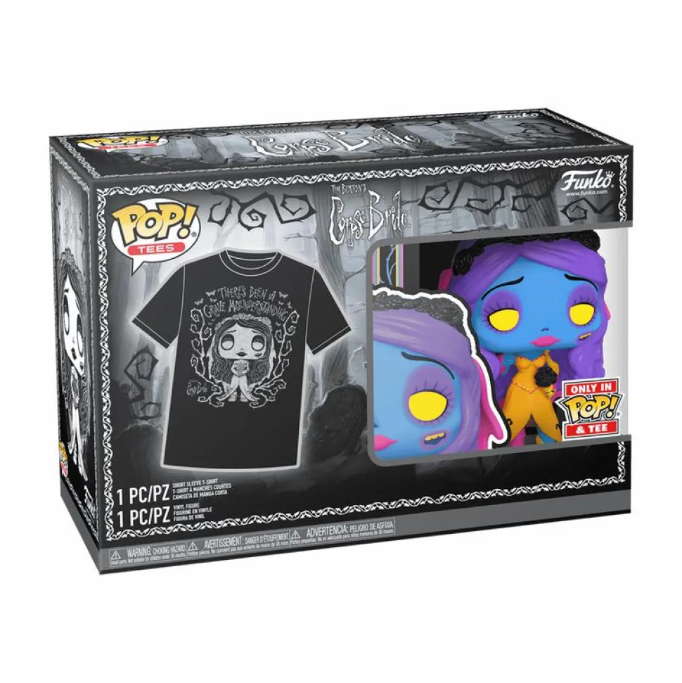 Corpse Bride - Emily Blacklight Pop! Vinyl Figure & T-Shirt Box Set