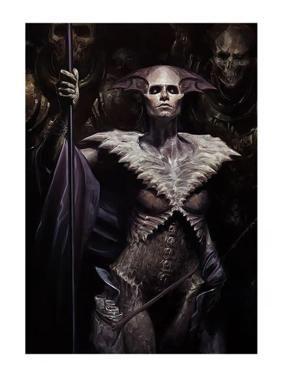 Court of the Dead - Xiall: Vanguard of Bone Premium Art Print by David Palumbo