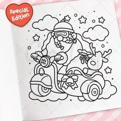 Cozy Christmas: Cute & Comfy Colouring Book by Coco Wyo Paperback Book