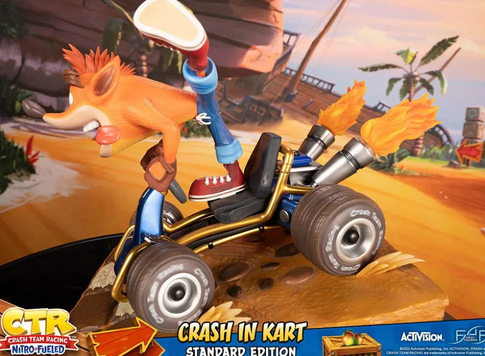 Crash Team Racing: Nitro-Fueled - Crash in Kart 12” Statue