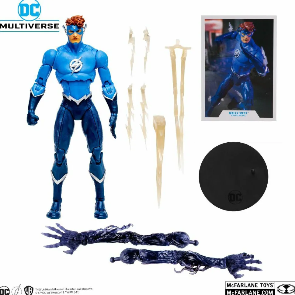Dark Nights: Death Metal Speed Metal - Wally West DC Multiverse 7” Scale Action Figure (The Darkest Knight Build-A-Figure)