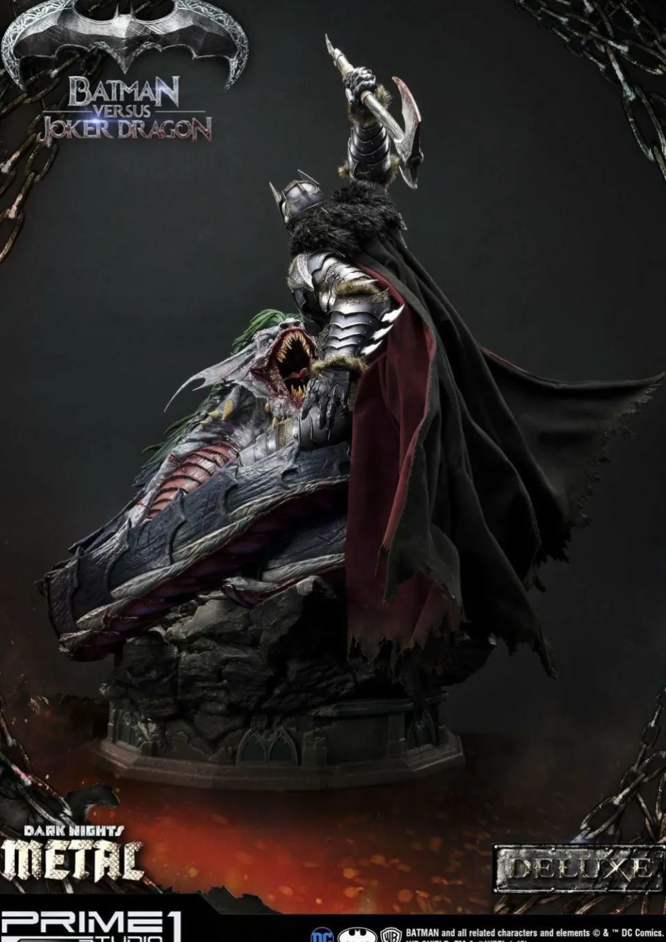 Dark Nights: Metal - Batman Versus Joker Dragon Deluxe 1/3 Scale Statue