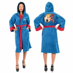 DC Bombshells - Supergirl Fleece Bathrobe / Dressing Gown (One Size Fits Most)