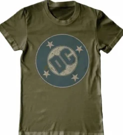 DC Comics - Logo Khaki Male T-Shirt
