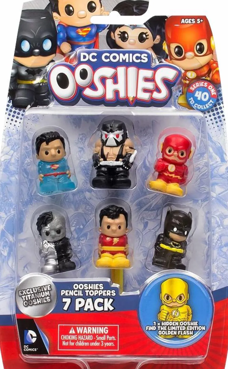 DC Comics - Ooshies Hologram Superman Pen Topper Set (7 Pack)