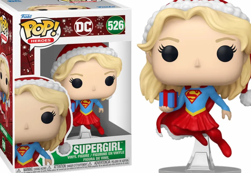 DC Comics - Supergirl with Gift Holiday Pop! Pop! Vinyl Figure