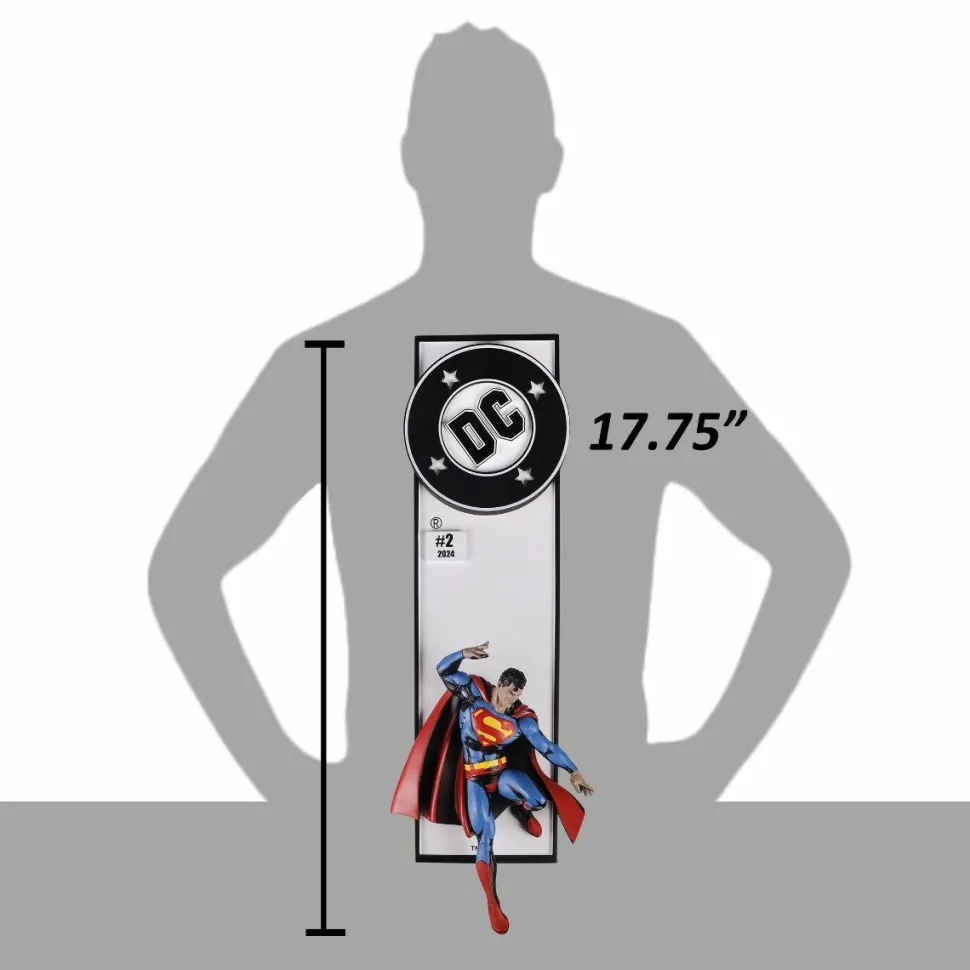 DC Comics - Superman Comic Book Corner Box 17.75" Wall Art Statue