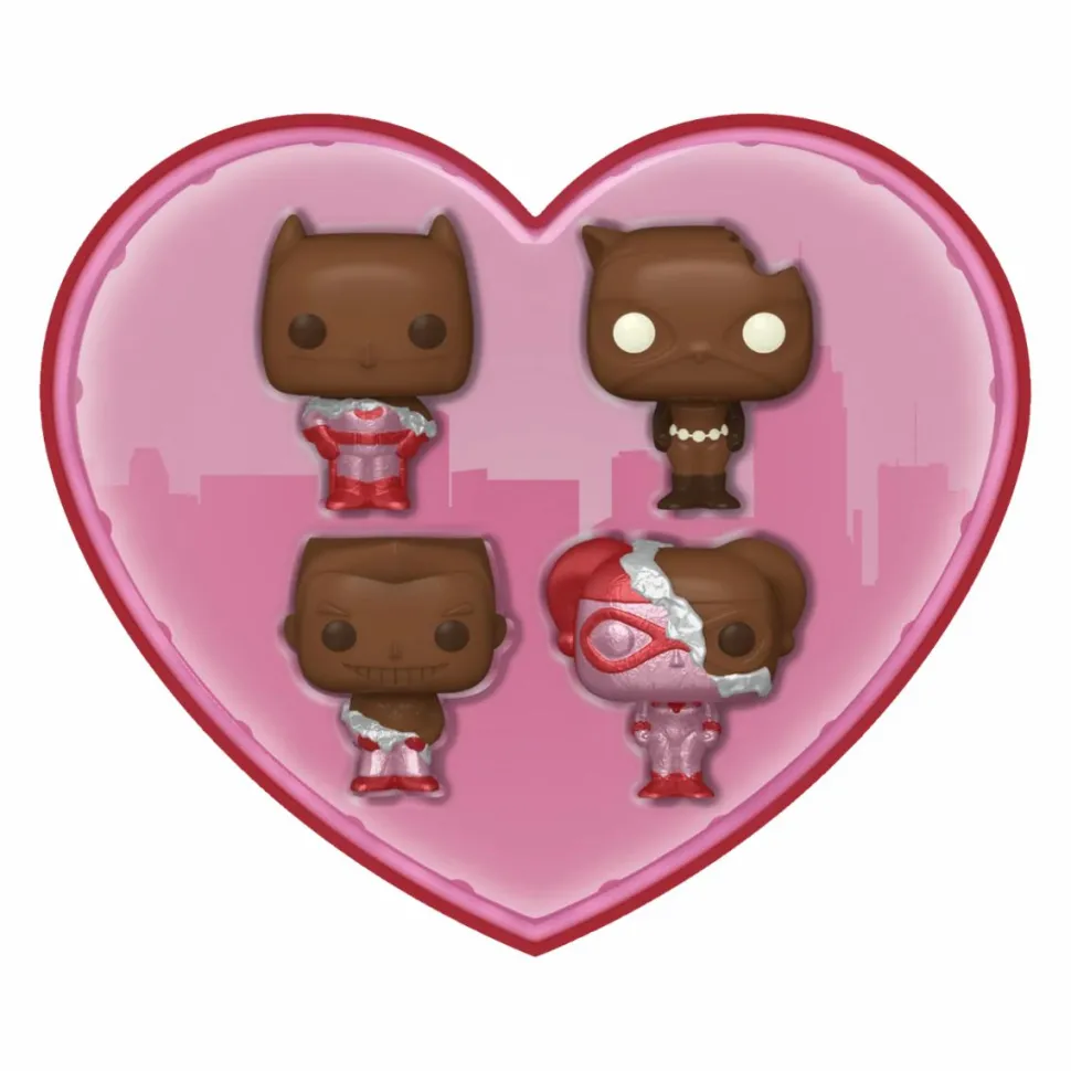 DC Comics - Valentines 2024 (Chocolate) Pocket Pop! Box 4-Pack