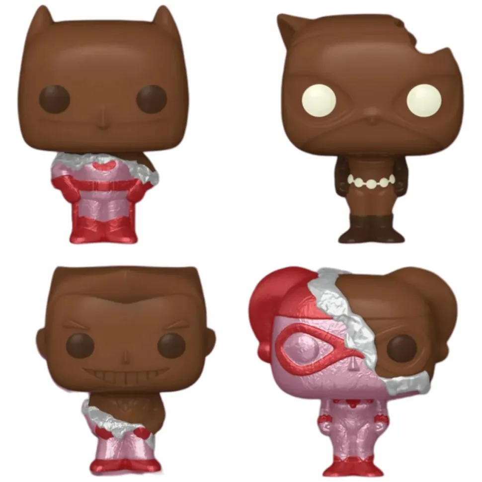 DC Comics - Valentines 2024 (Chocolate) Pocket Pop! Box 4-Pack