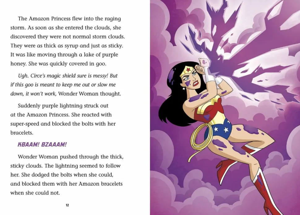 DC Super Hero Fairy Tales - The Amazon Princess and The Pea Paperback Book