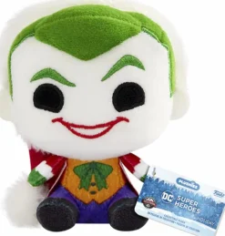 DC Super Heroes - The Joker as Santa Holiday Plushies 4" Plush