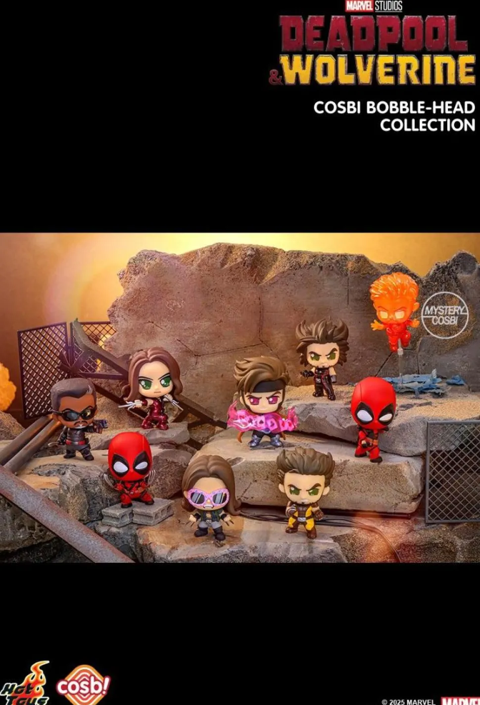 Deadpool & Wolverine (2024) - Cosbi Collection Series 02 Blind Box Hot Toys Figure (Single Unit)