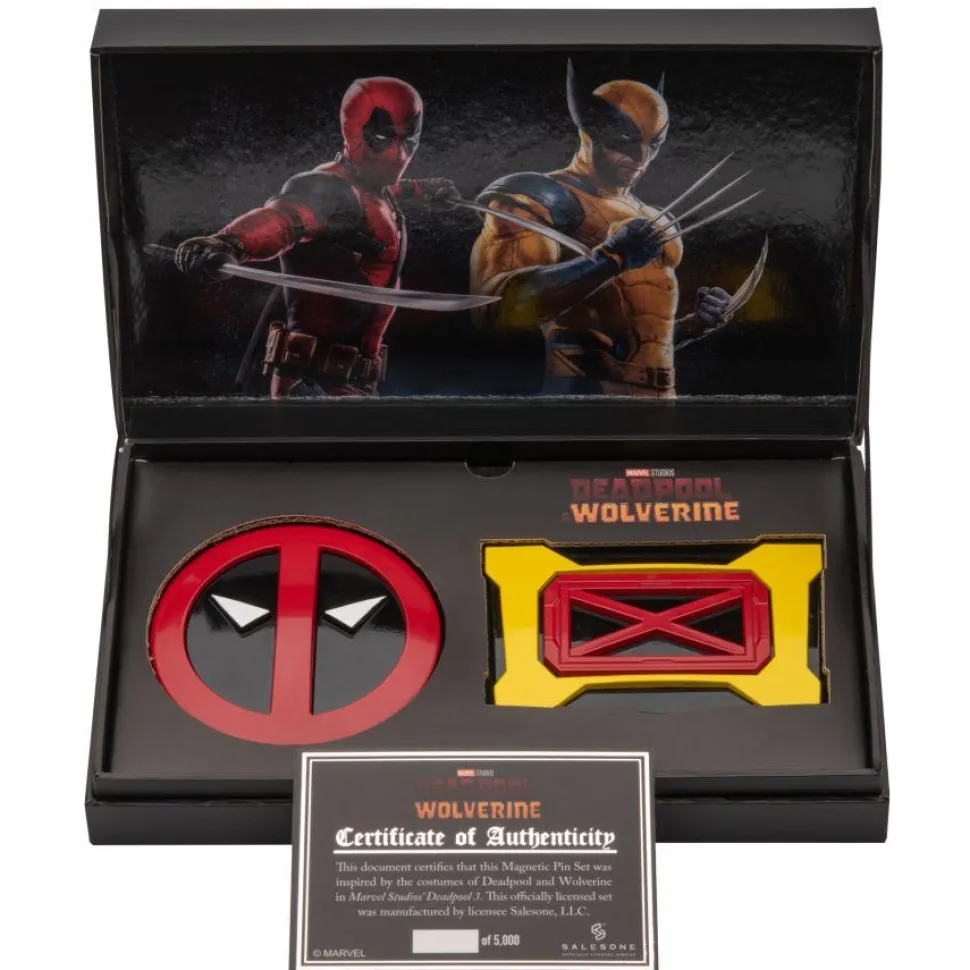 Deadpool & Wolverine (2024) - Deadpool & Wolverine's Belt Buckle Replica Pin 2-Pack