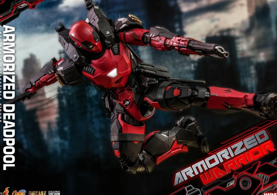 Deadpool - Zombie Deadpool & Armorized Deadpool Armorized Warrior Collection 1/6th Scale Hot Toys Action Figure Bundle (Set of 2)