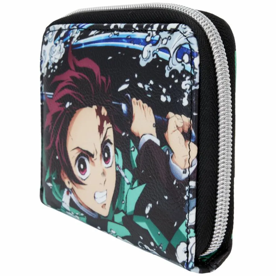 Demon Slayer - Tanjiro Kamado 5" Faux Leather Zip-Around Wallet