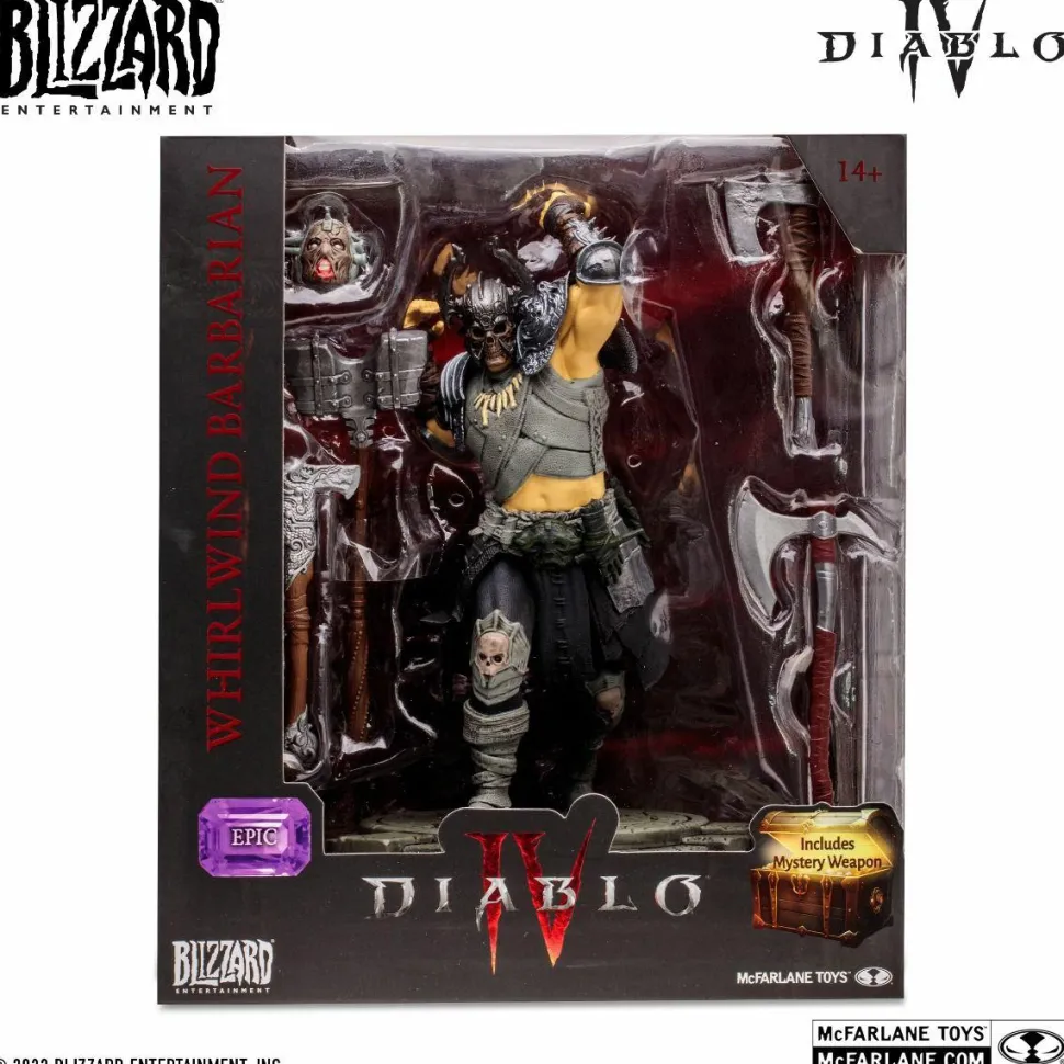Diablo IV - Whirlwind Barbarian (Epic) 1/12th Scale Posed Figure