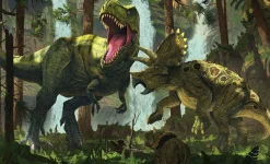 Dinosaurs - Curious, Eruption & Protection Fine Art Print Bundle by Vincent Hie (Set of 3)