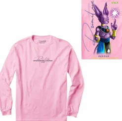 Dragon Ball Super - DBS x Primitive Beerus Orb Pink Long Sleeve T-Shirt