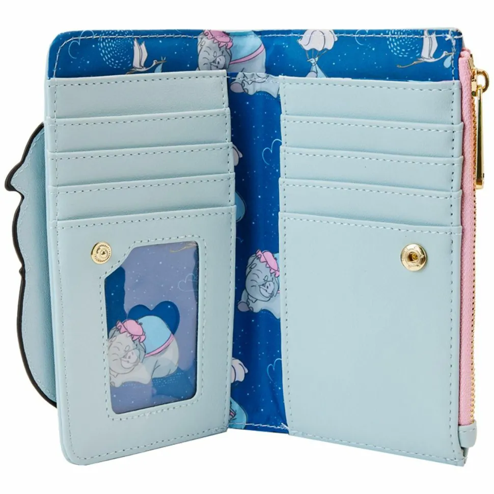 Dumbo (1941) - Mrs. Jumbo 4” Faux Leather Flap Wallet