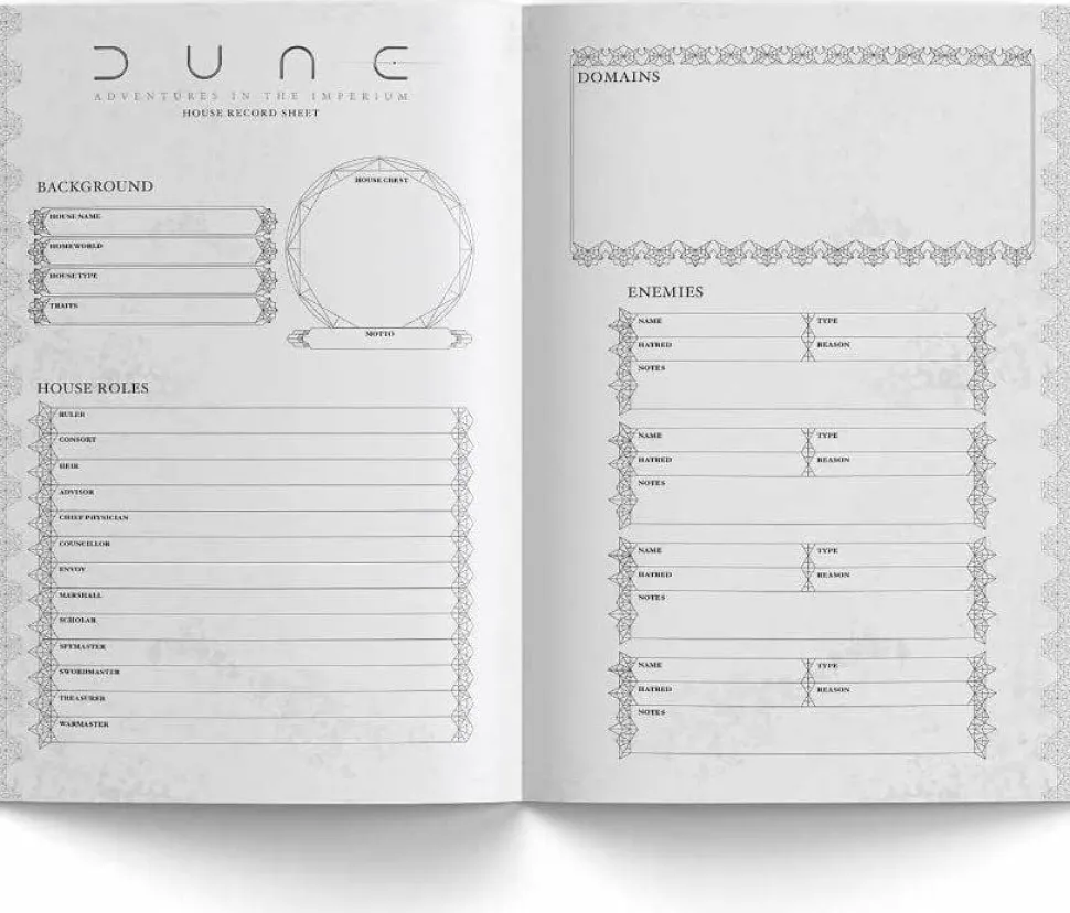 Dune (2021) - Dune RPG Player's Journal