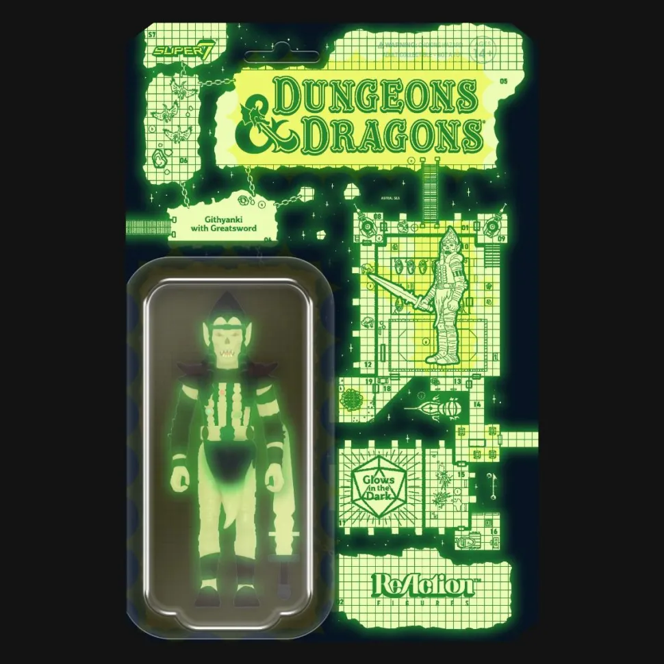 Dungeons & Dragons - Githyanki with Greatsword Glow-in-the-Dark ReAction 3.75" Action Figure (Wave 4)
