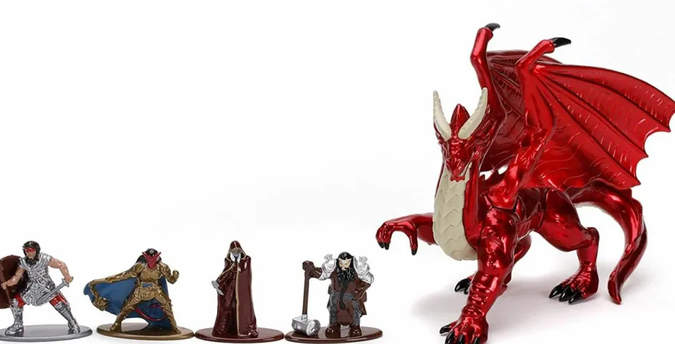 Dungeons & Dragons - Nano Metalfigs Deluxe 2” Scale Die-Cast Figure 5-Pack