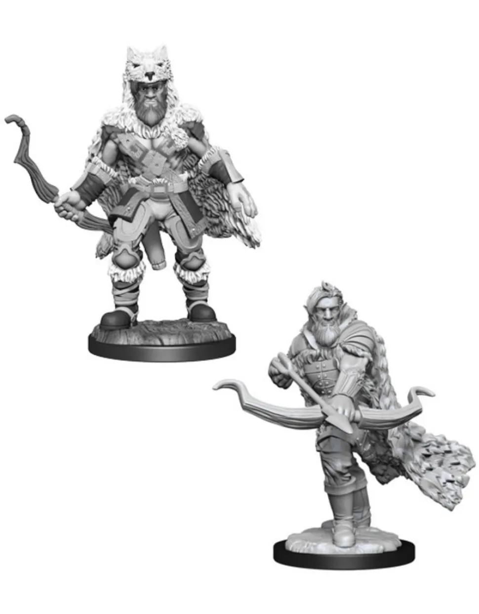 Dungeons & Dragons - Nolzur's Marvelous Unpainted Minis: Male Firebolg Ranger Miniature Figure 2-Pack