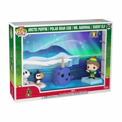 Elf (2003) - Arctic Puffin, Polar Bear Cub, Mr. Narwhal & Buddy Elf Deluxe Pop! Moment Vinyl Figure 4-Pack