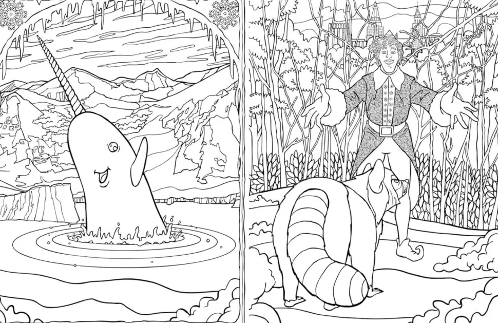 Elf - The Official Colouring Book Paperback Book