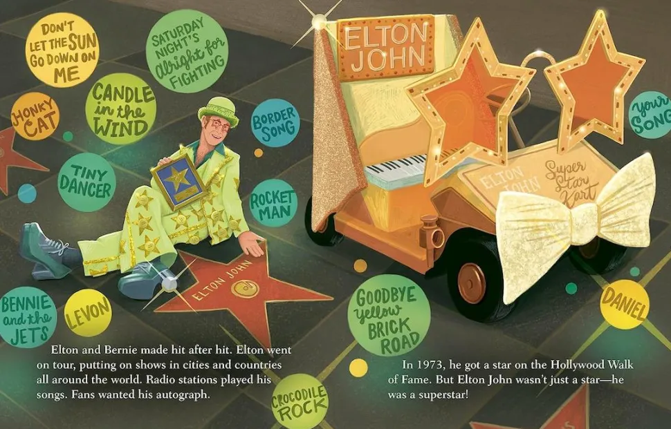 Elton John - A Little Golden Book Biography Hardcover Book