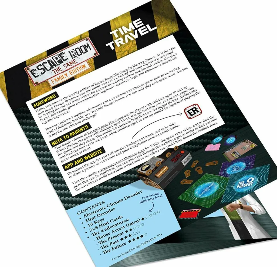 Escape Room: The Game - Time Travel Family Edition Board Game