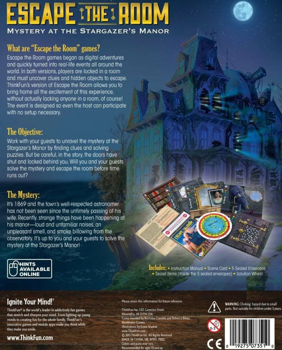 Escape the Room - Mystery at the Stargazer’s Manor Board Game
