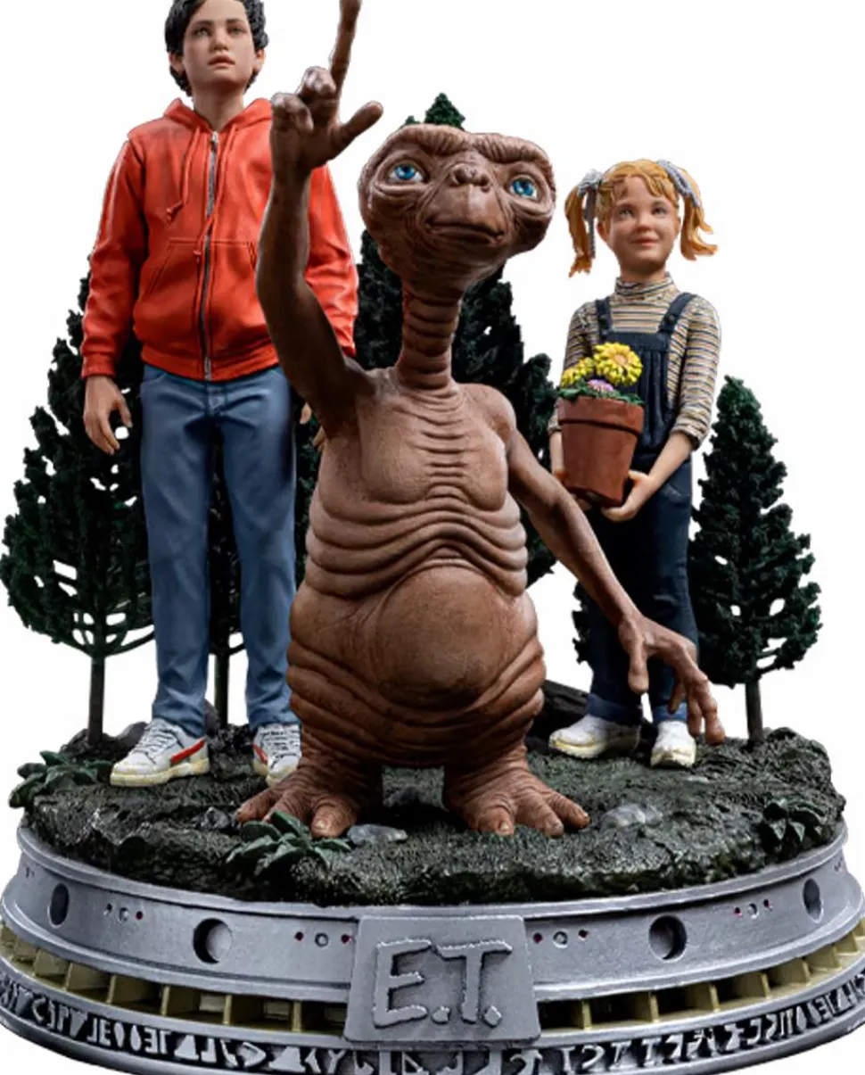 E.T. The Extra-Terrestrial - Elliot, E.T. & Gertie Deluxe 1/10th Scale Statue
