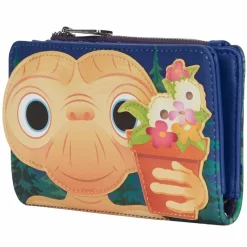 E.T. The Extra-Terrestrial - Flower Pot 4” Faux Leather Flap Wallet