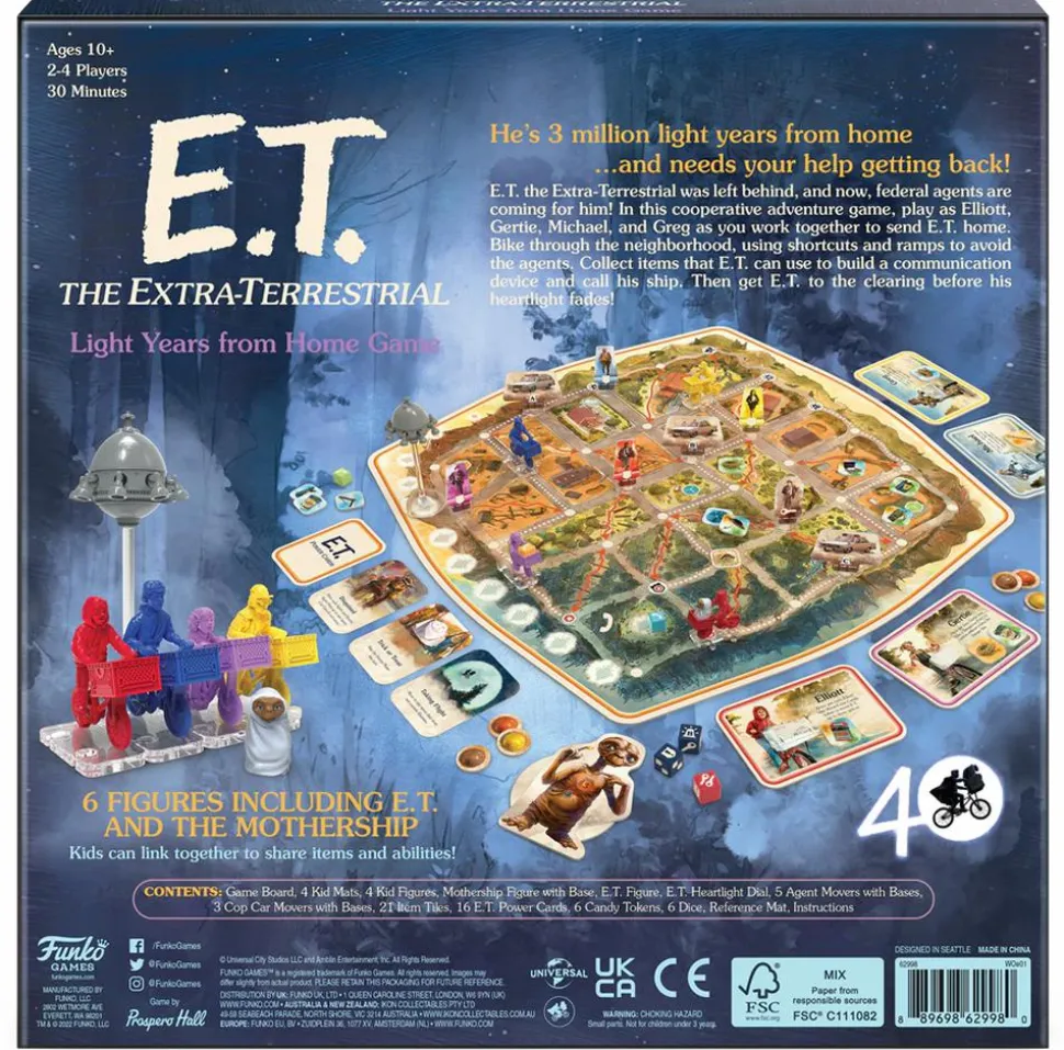E.T. The Extra-Terrestrial - Light Years From Home Board Game